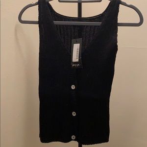 Nasty gal black tank top